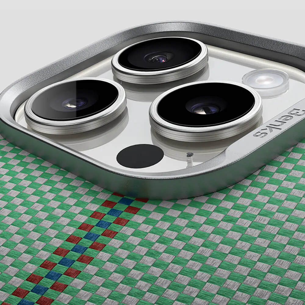 iPhone 15 Pro MagSafe Uyumlu Kevlar Kılıf - Benks ArmorAir Passion Green