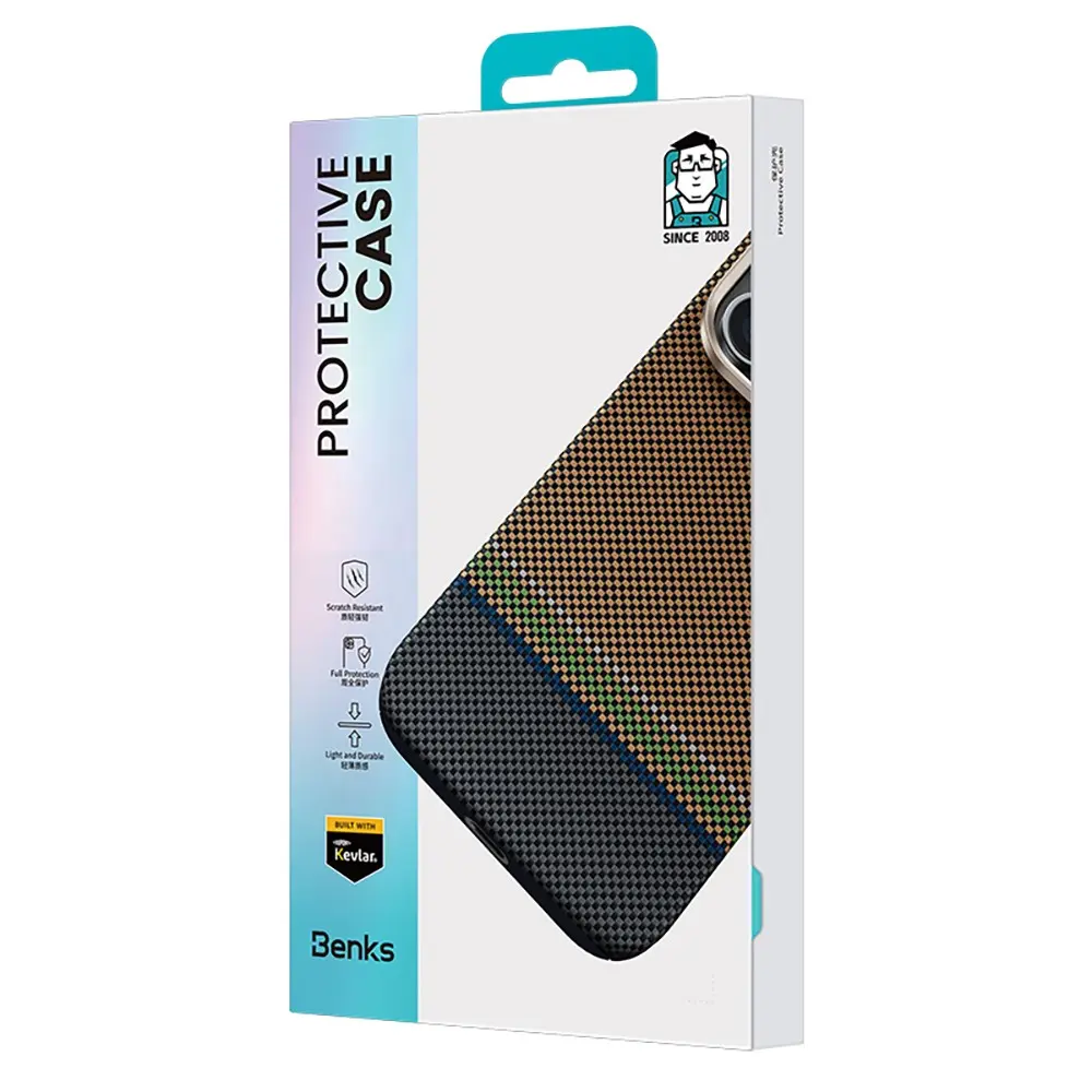 iPhone 15 Pro MagSafe Uyumlu Kevlar Kılıf - Benks Prestige ArmorAir