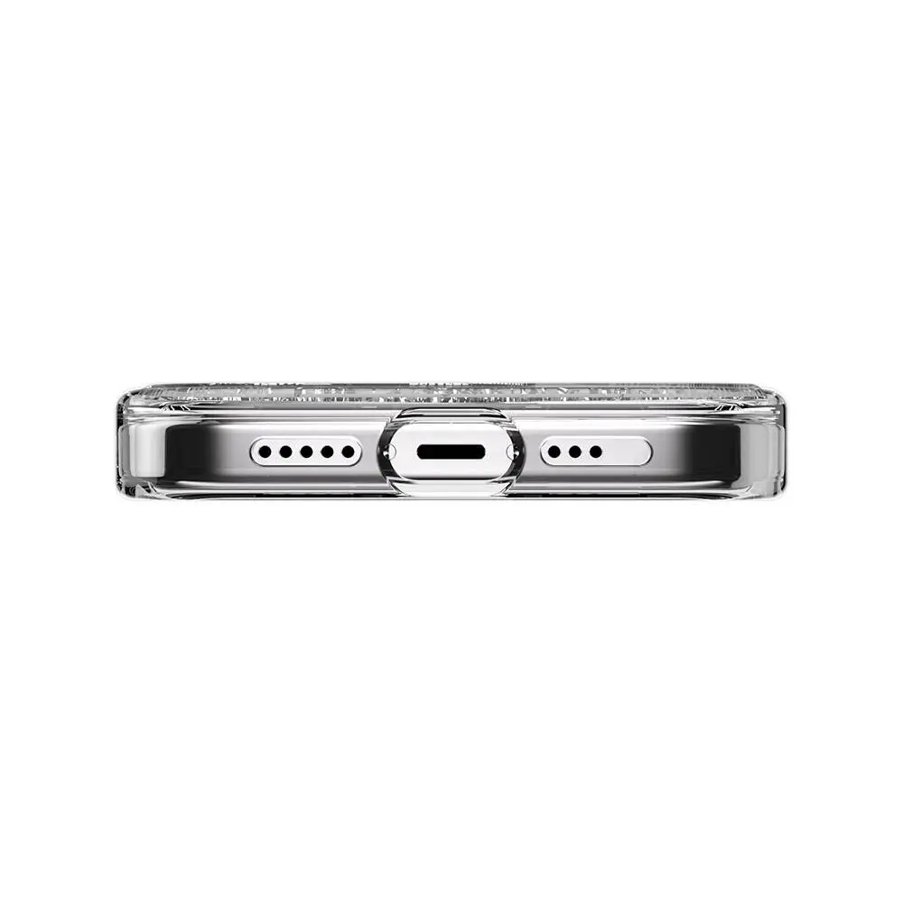 iPhone 15 Pro MagSafe Uyumlu Şeffaf Simli Kılıf - Switcheasy Starfield-M