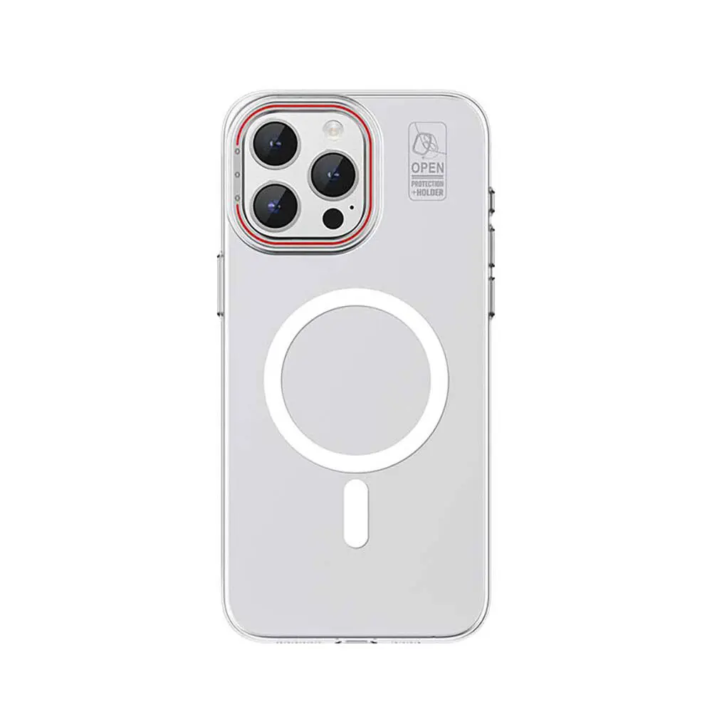 iPhone 15 Pro MagSafe Uyumlu Standlı Mat Kılıf - Recci Glaze