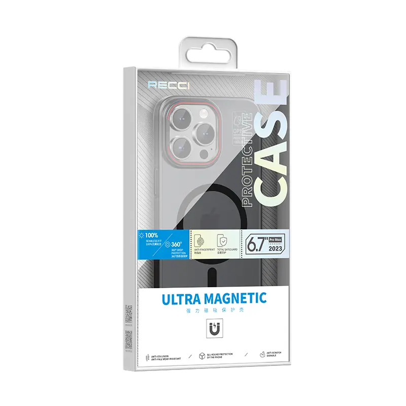 iPhone 15 Pro MagSafe Uyumlu Standlı Mat Kılıf - Recci Glaze