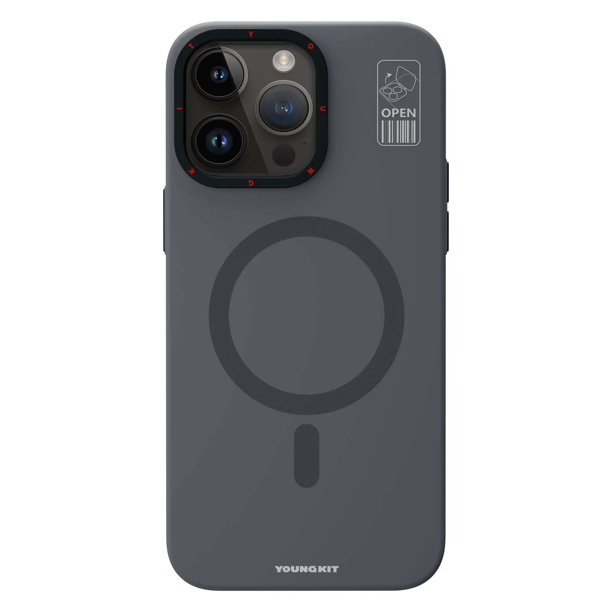 iPhone 15 Pro MagSafe Uyumlu Standlı Kılıf - YoungKit Hermit Bracket