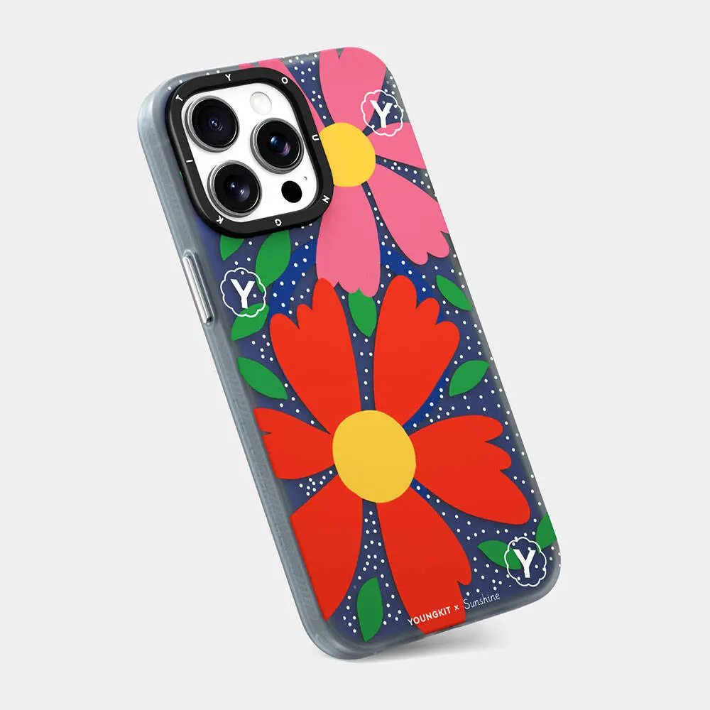 iPhone 15 Pro MagSafe Uyumlu Kılıf, Sunshine Tasarımlı - Youngkit Colorful