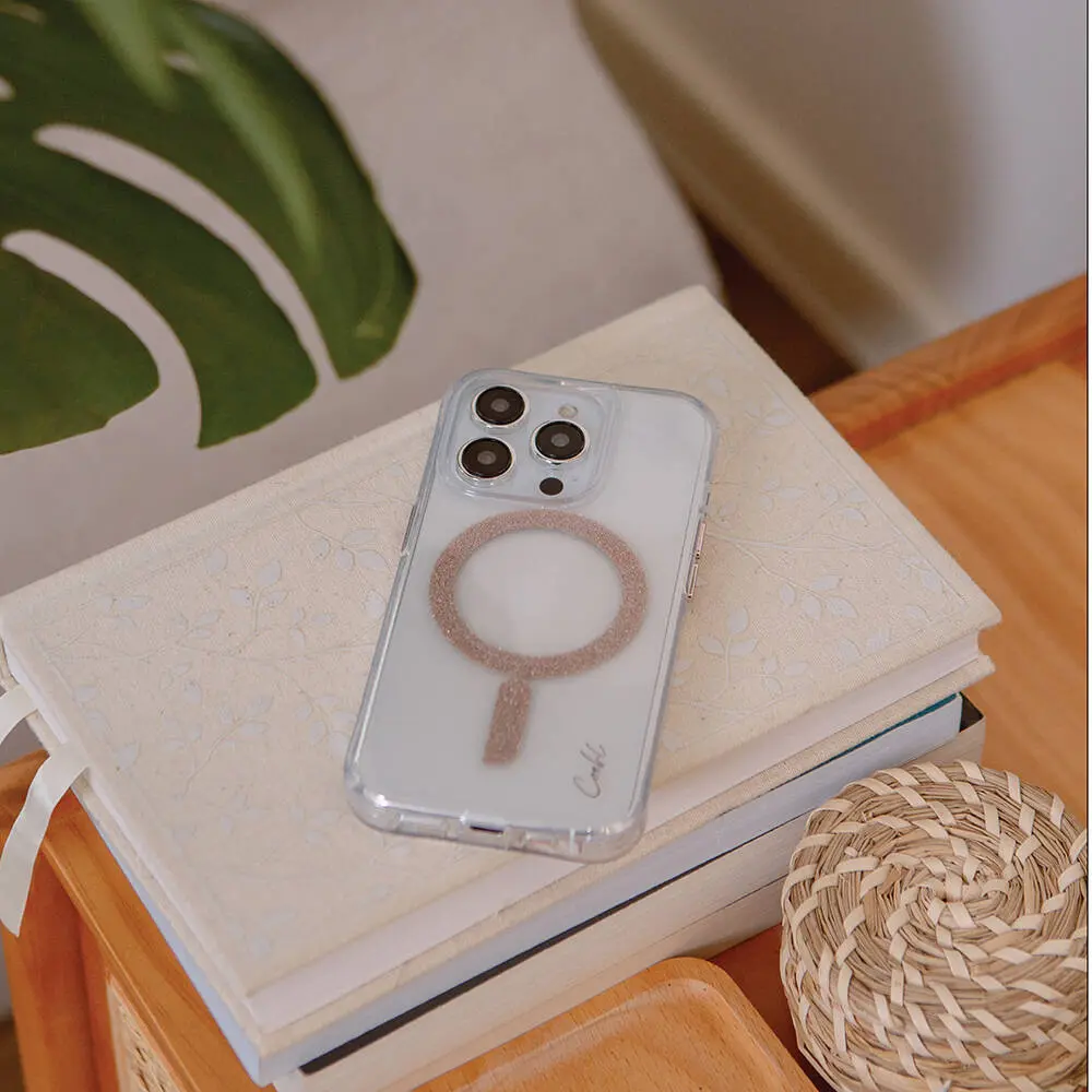 iPhone 15 Pro MagSafe Uyumlu Simli Kılıf - Coehl Glace