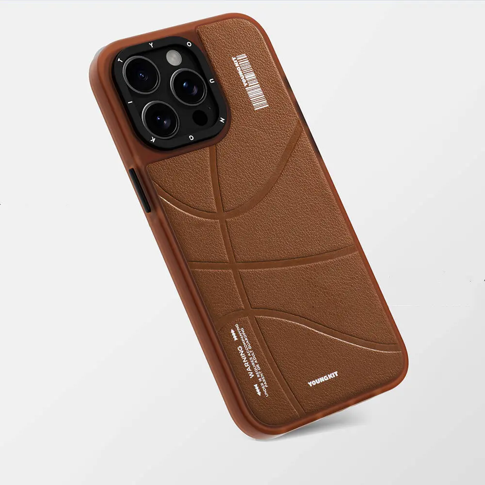iPhone 15 Pro MagSafe Uyumlu Deri Kılıf - Youngkit Backboard