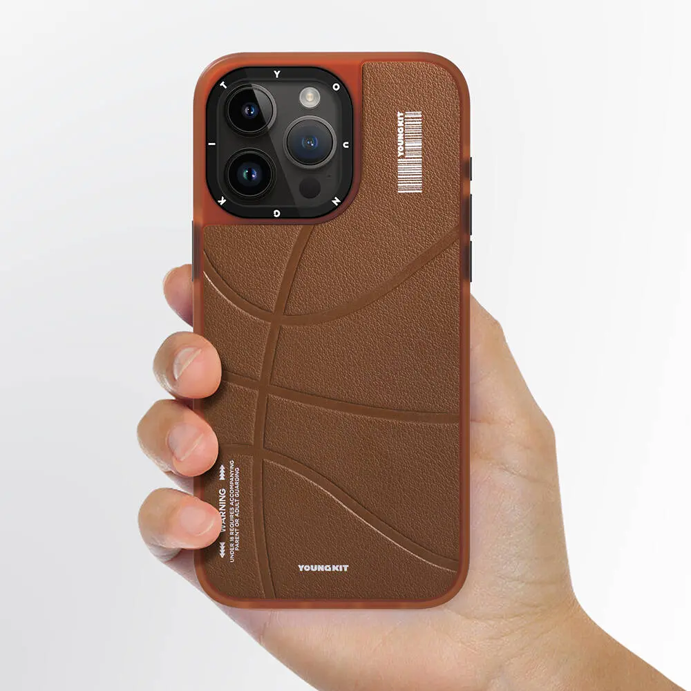 iPhone 15 Pro MagSafe Uyumlu Deri Kılıf - Youngkit Backboard
