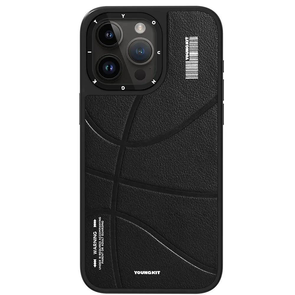 iPhone 15 Pro MagSafe Uyumlu Deri Kılıf - Youngkit Backboard