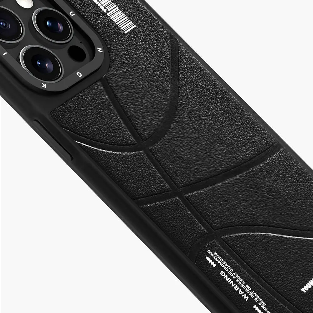 iPhone 15 Pro MagSafe Uyumlu Deri Kılıf - Youngkit Backboard