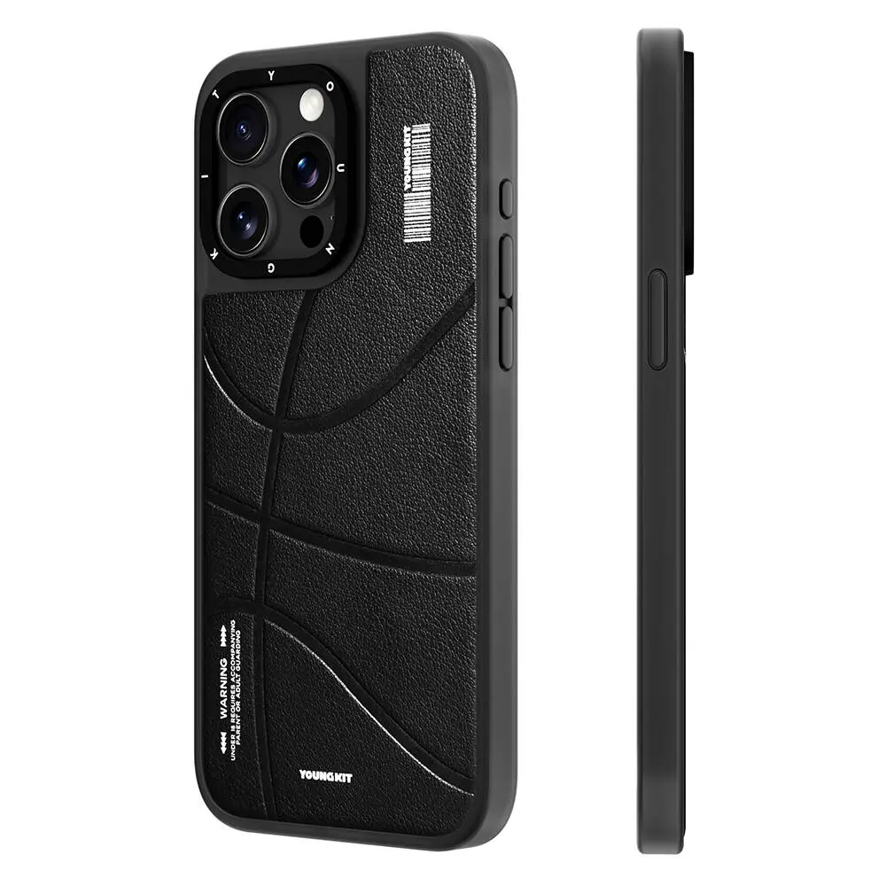 iPhone 15 Pro MagSafe Uyumlu Deri Kılıf - Youngkit Backboard
