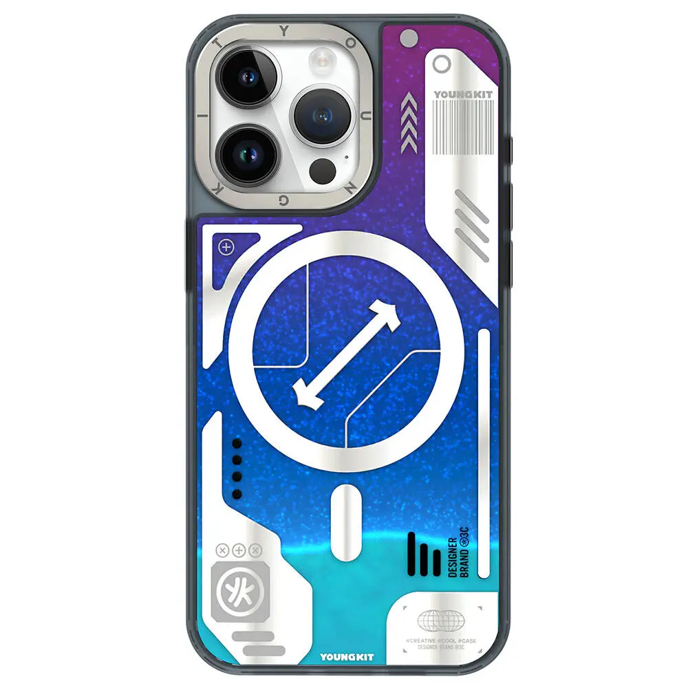 iPhone 15 Pro MagSafe Uyumlu Kılıf - YoungKit Galaxy Serisi