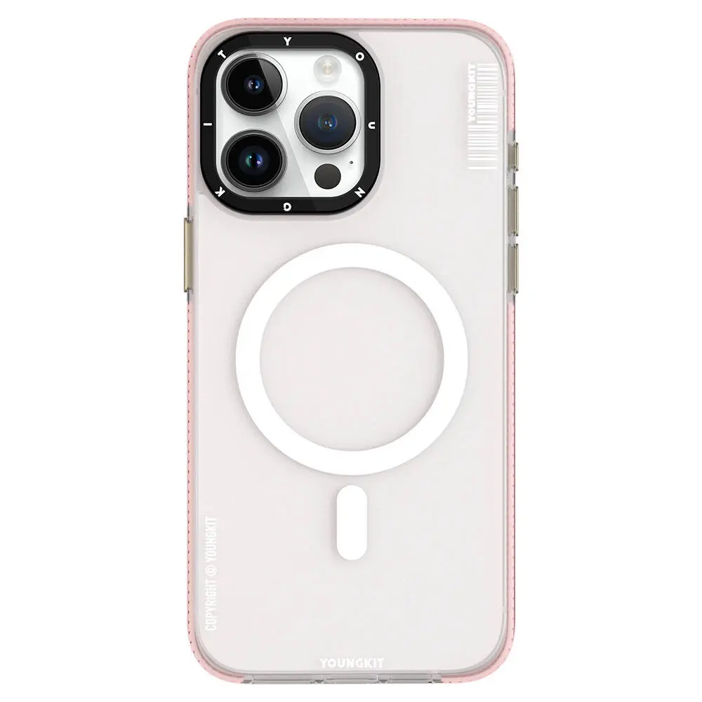 iPhone 15 Pro MagSafe Uyumlu Şeffaf Kılıf - Youngkit Jiansha