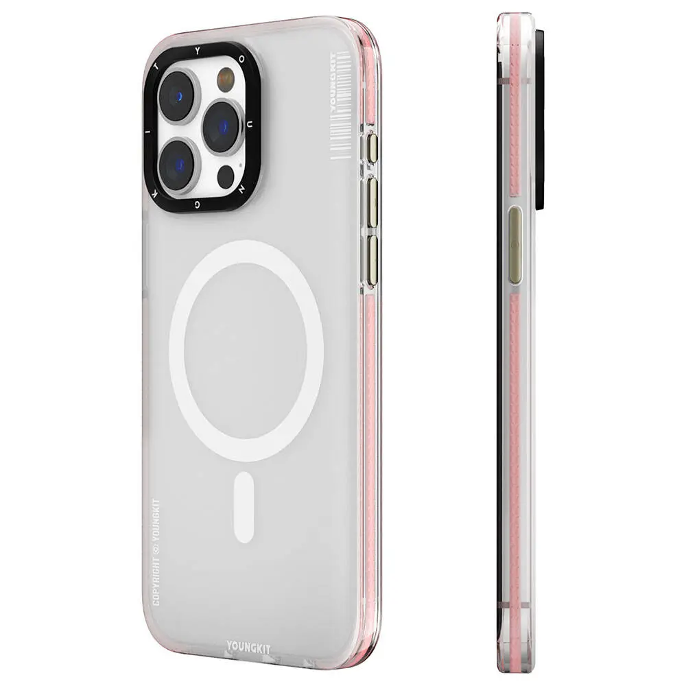 iPhone 15 Pro MagSafe Uyumlu Şeffaf Kılıf - Youngkit Jiansha