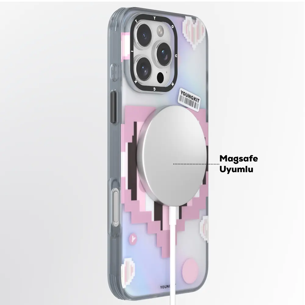 iPhone 15 Pro MagSafe Uyumlu Kılıf - Youngkit Love Serisi