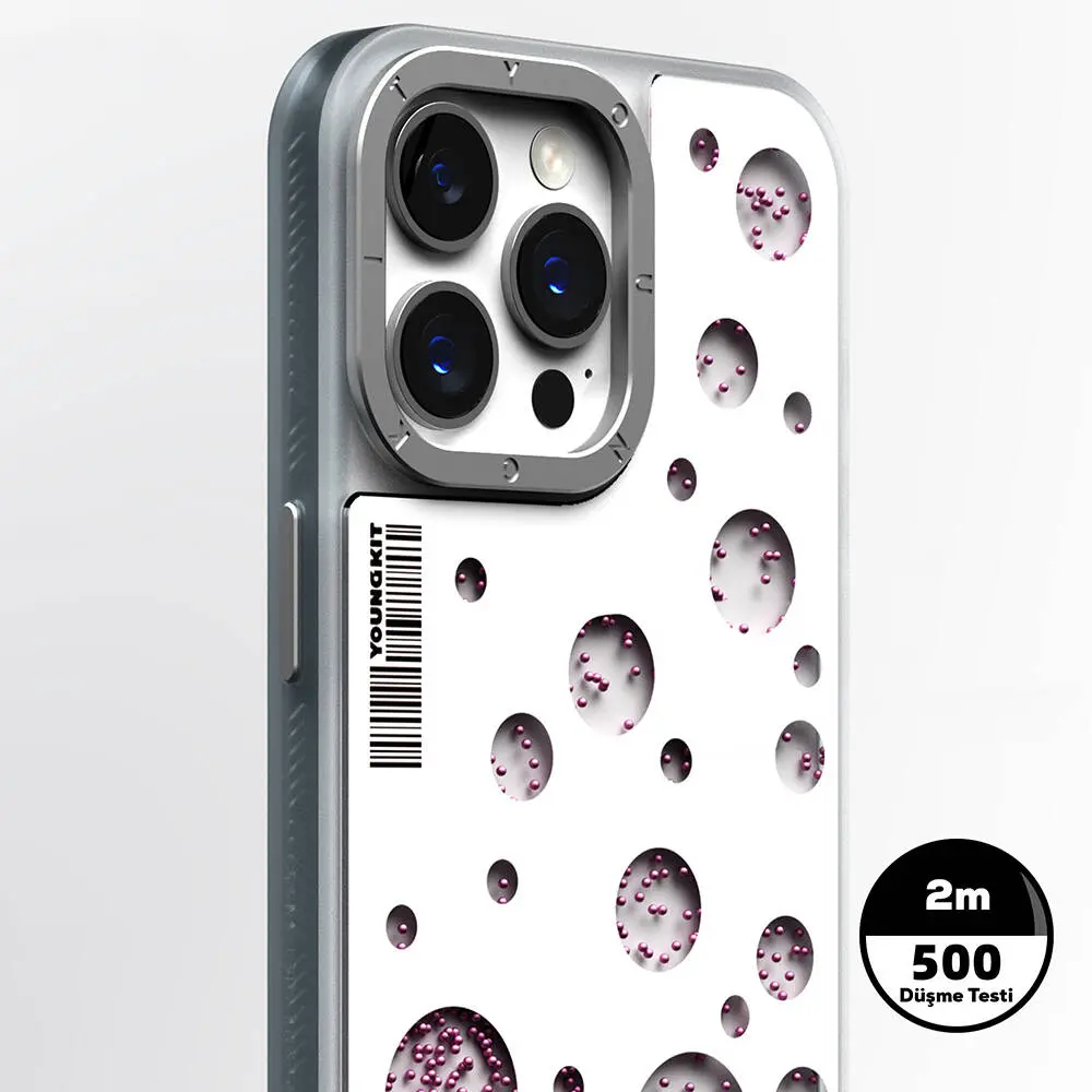 iPhone 15 Pro MagSafe Uyumlu Kılıf - Youngkit Quicksand Beads