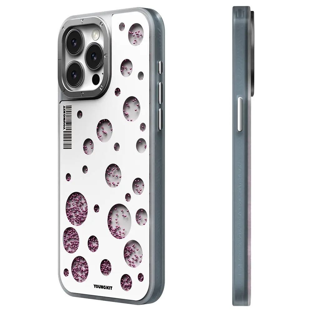 iPhone 15 Pro MagSafe Uyumlu Kılıf - Youngkit Quicksand Beads