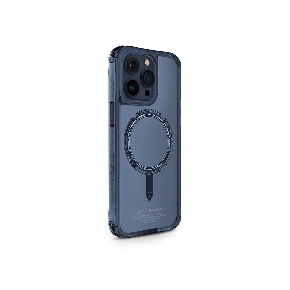 iPhone 15 Pro MagSafe Uyumlu Şeffaf Kılıf - Skinarma Saido