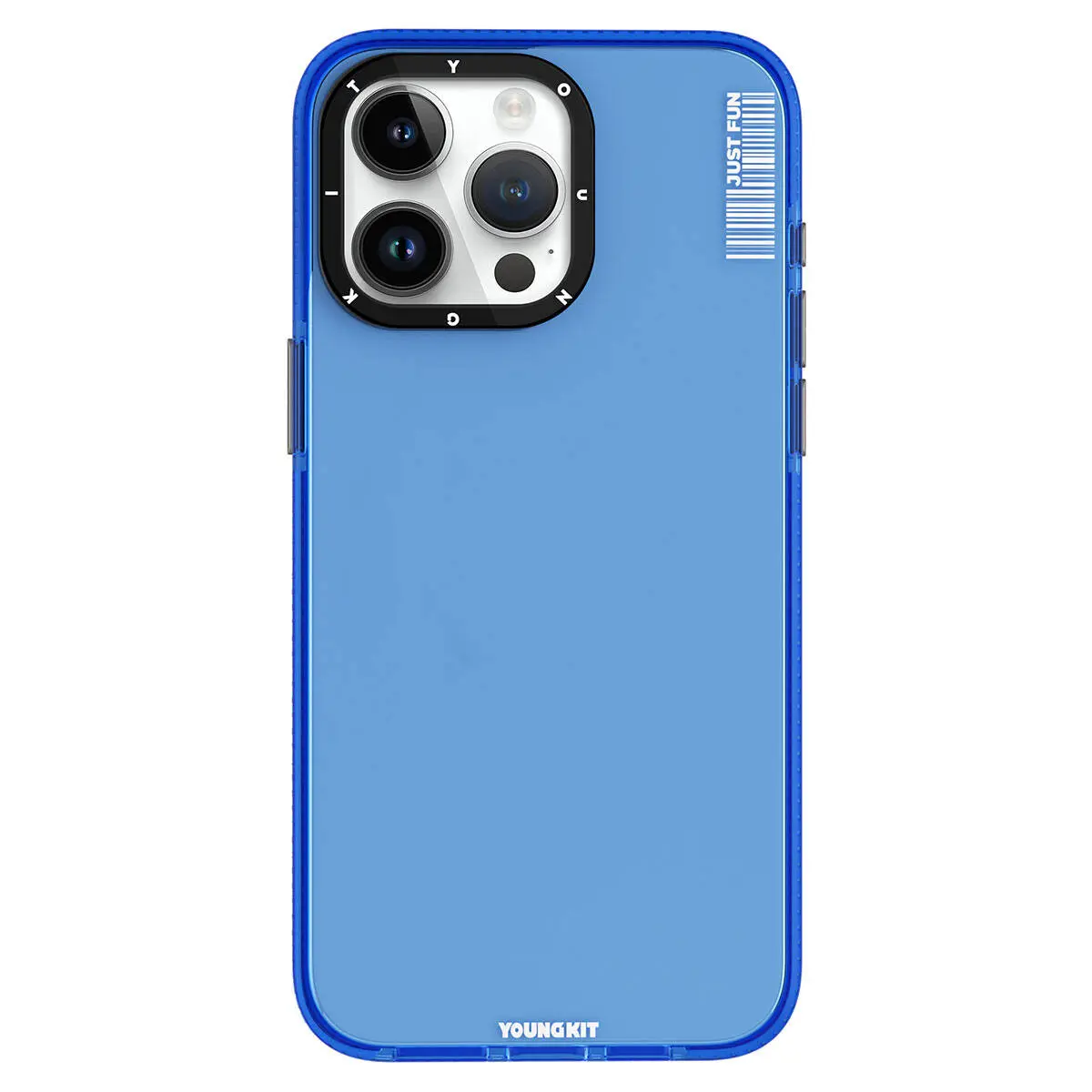 iPhone 15 Pro Şeffaf Kılıf, Pürüzsüz Düz Arka Yüzey - YoungKit Crystal Color
