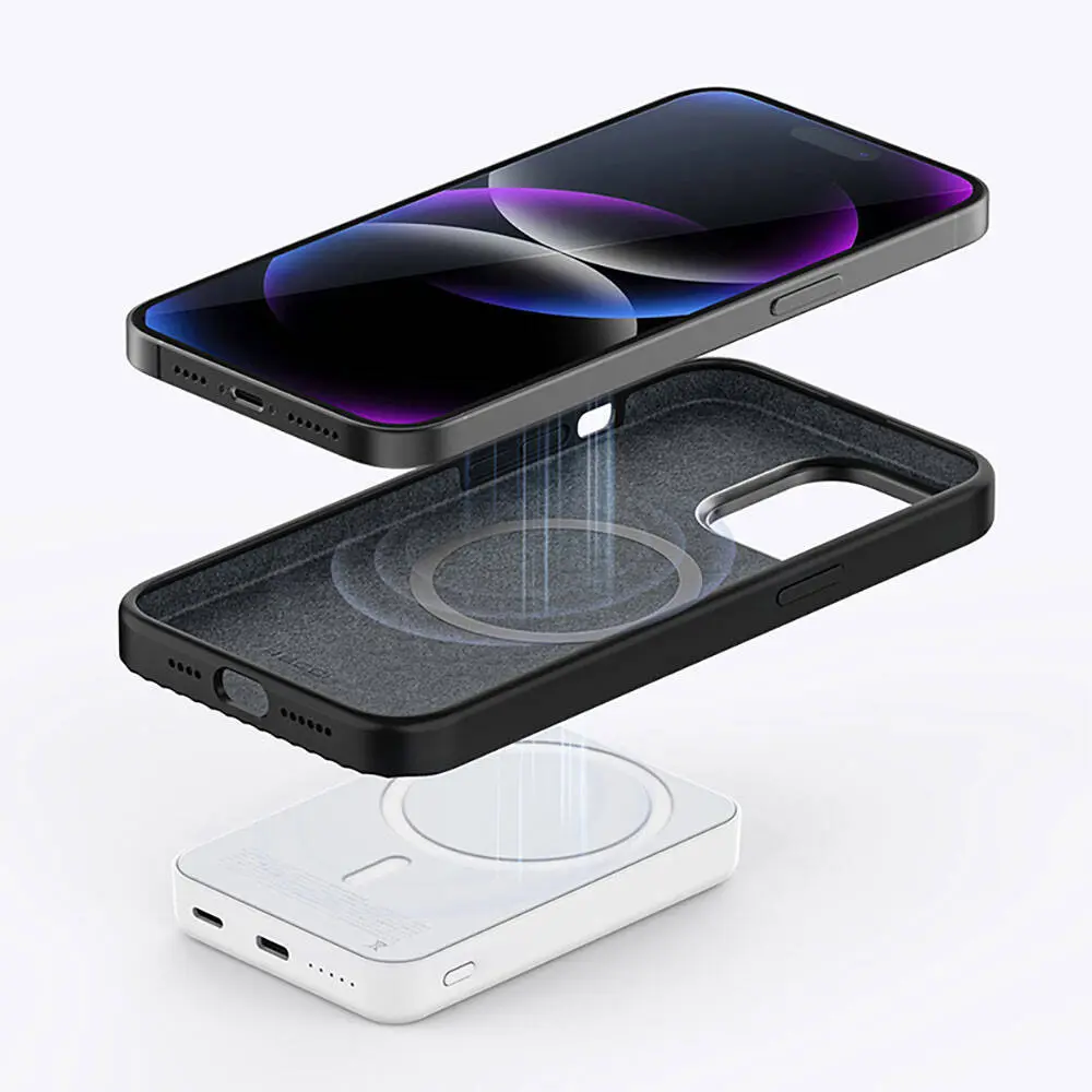 iPhone 15 Pro MagSafe Uyumlu Şeffaf Kılıf - Recci Aurora