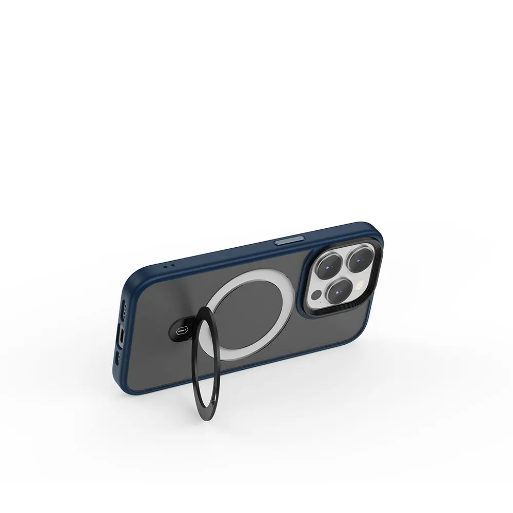 iPhone 15 Pro MagSafe Uyumlu Mat Standlı Kılıf - Wiwu ZMM-010