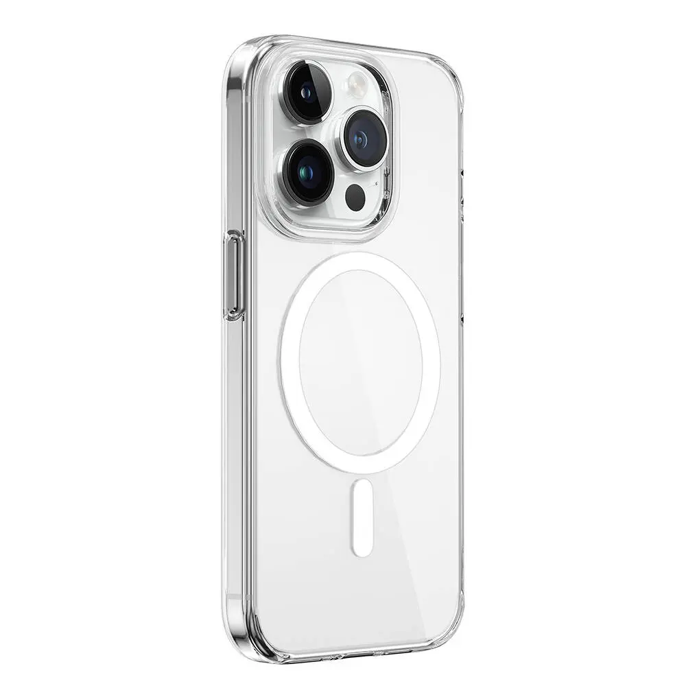 iPhone 15 Pro MagSafe Uyumlu Şeffaf Kılıf - Wiwu BC-022