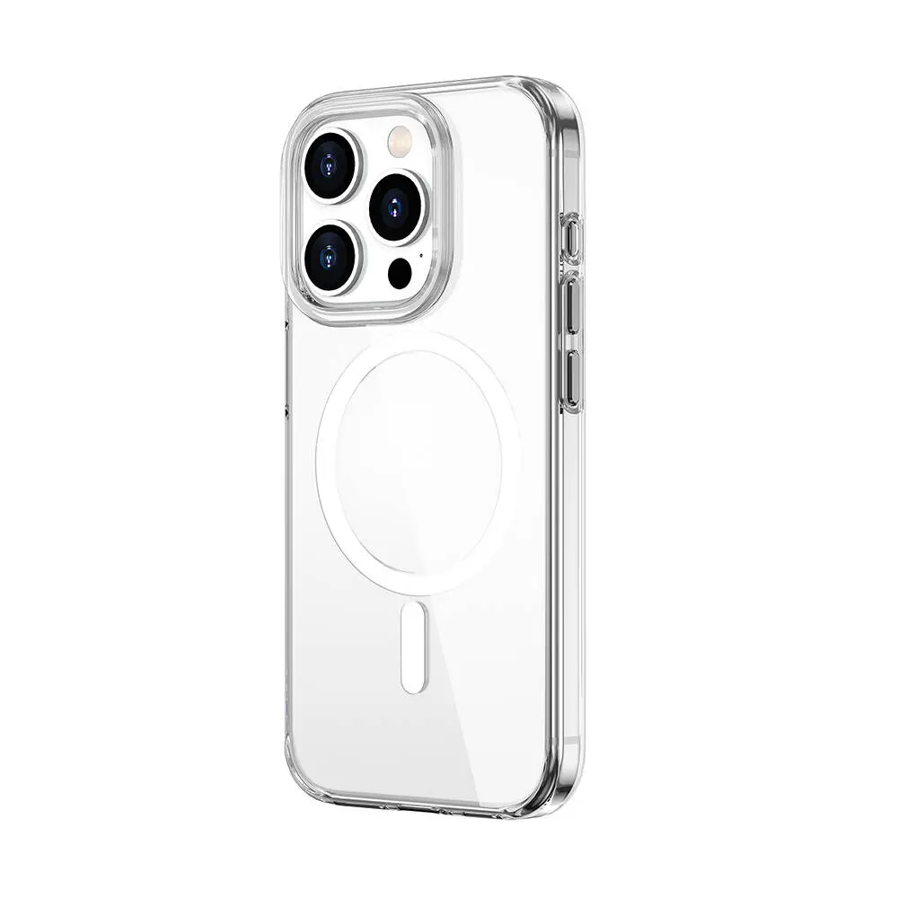 iPhone 15 Pro MagSafe Uyumlu Şeffaf Kılıf - Wiwu BC-022
