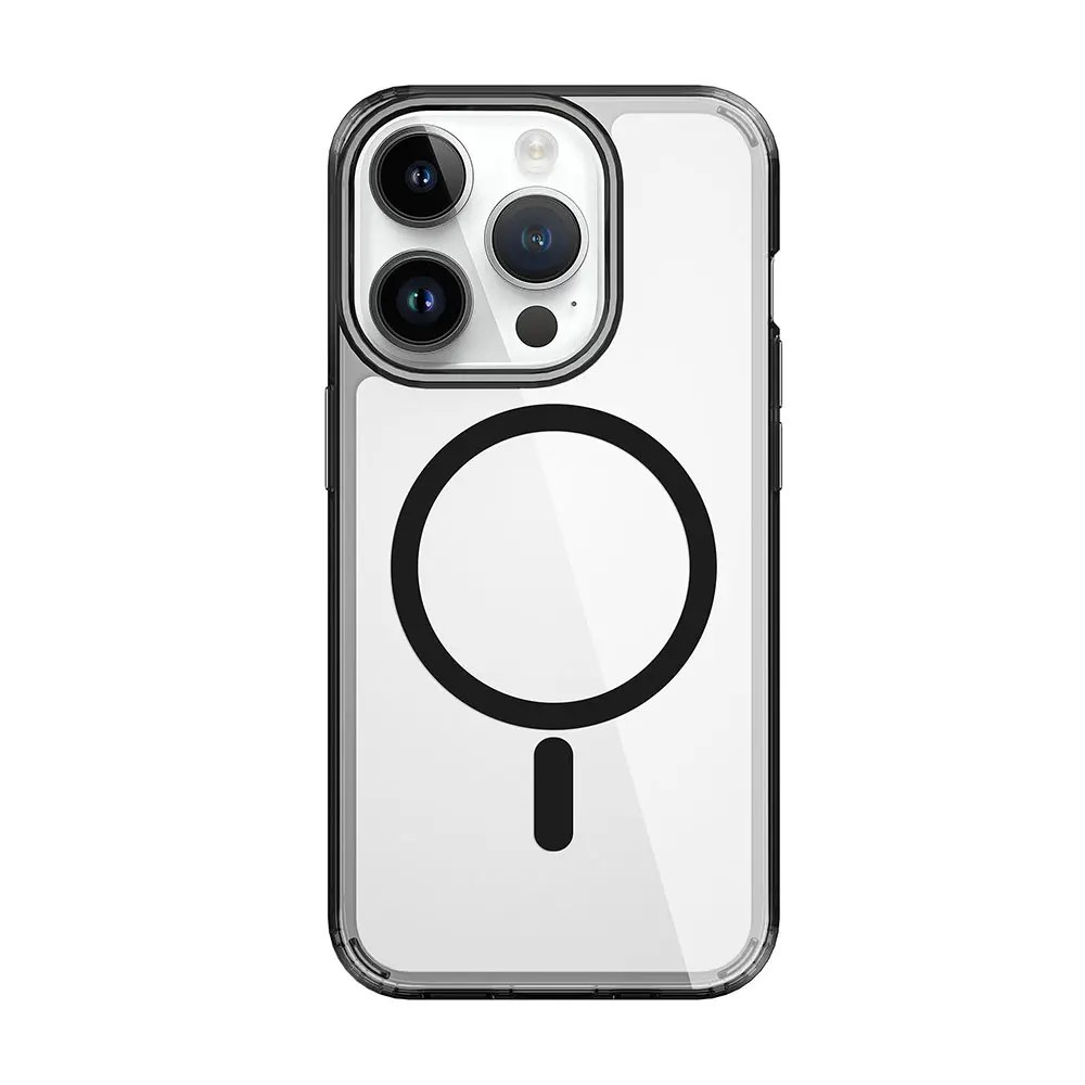 iPhone 15 Pro MagSafe Uyumlu Şeffaf Kılıf - Wiwu Magnetic Crystal