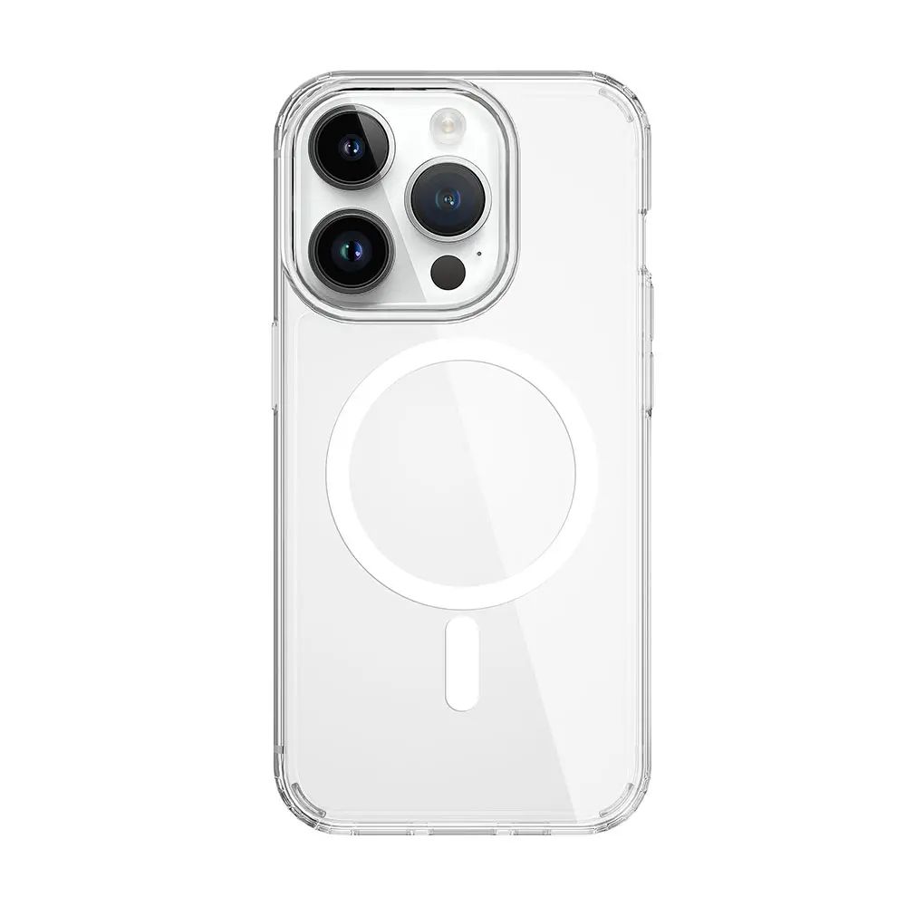 iPhone 15 Pro MagSafe Uyumlu Şeffaf Kılıf - Wiwu Magnetic Crystal