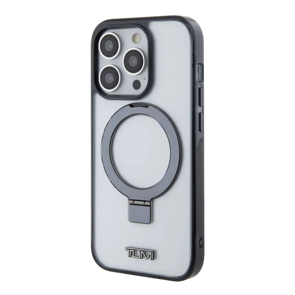 iPhone 15 Pro MagSafe Uyumlu Ring Standlı Silikon Kılıf - TUMI