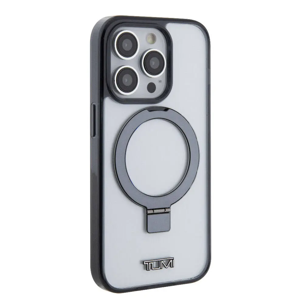 iPhone 15 Pro MagSafe Uyumlu Ring Standlı Silikon Kılıf - TUMI