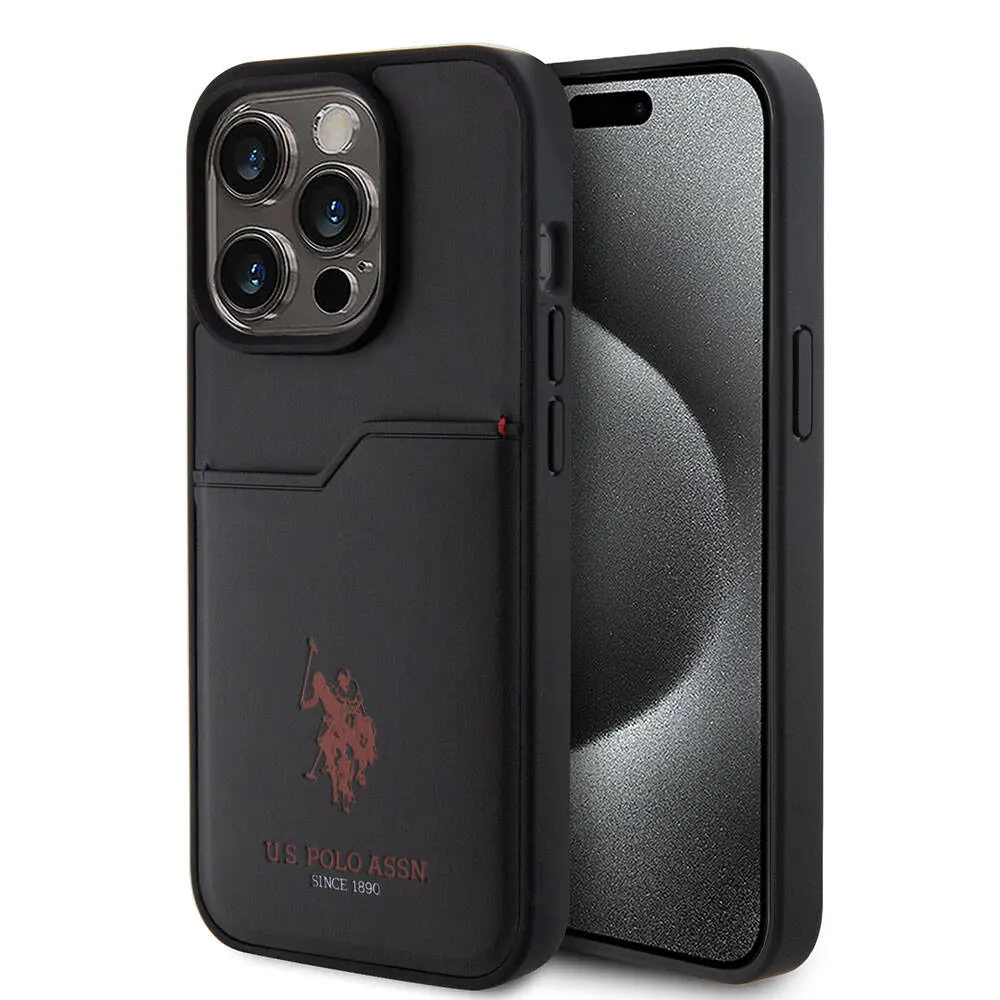 iPhone 15 Pro Kartlıklı PU Kılıf - U.S. Polo Assn. Lisanslı