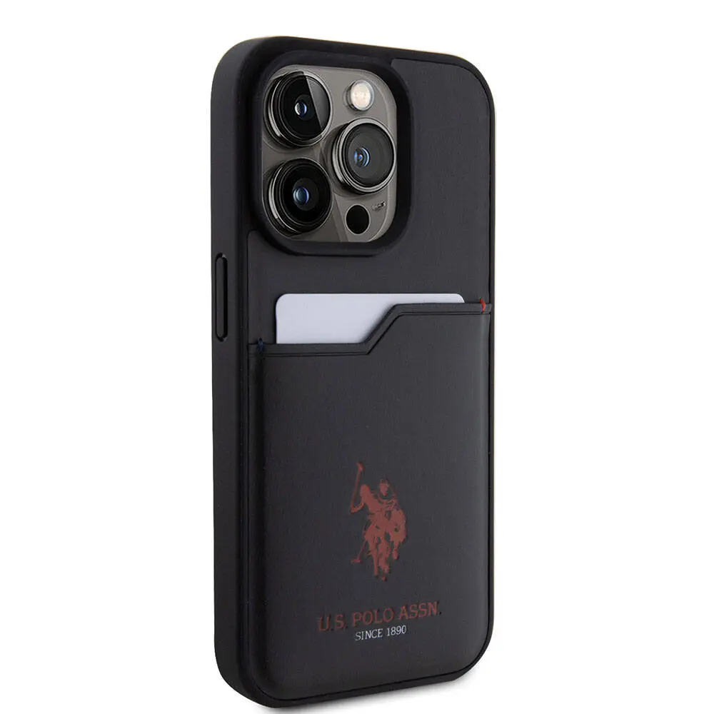 iPhone 15 Pro Kartlıklı PU Kılıf - U.S. Polo Assn. Lisanslı