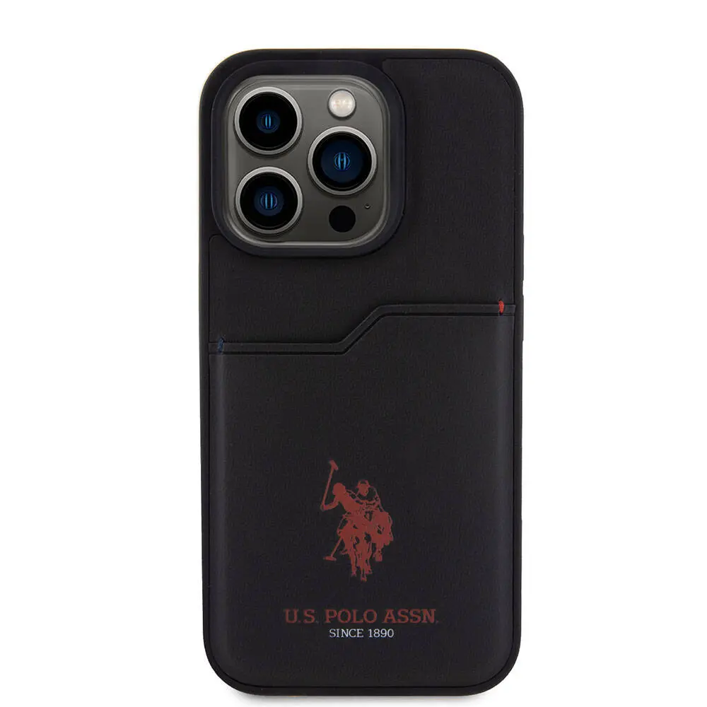 iPhone 15 Pro Kartlıklı PU Kılıf - U.S. Polo Assn. Lisanslı