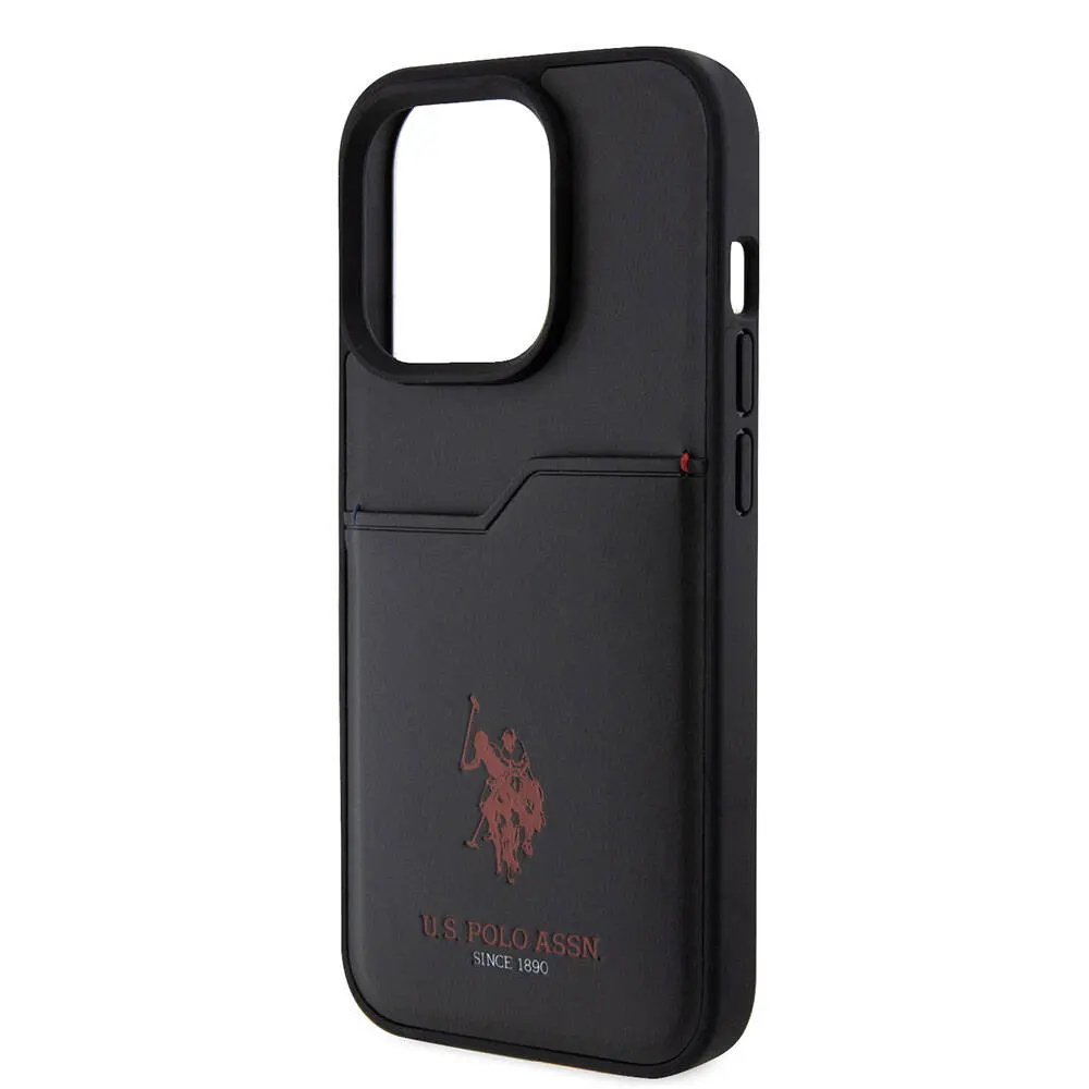 iPhone 15 Pro Kartlıklı PU Kılıf - U.S. Polo Assn. Lisanslı