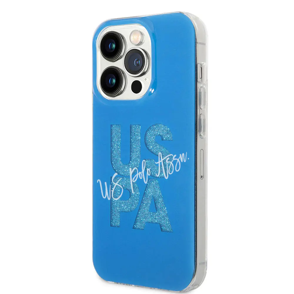 iPhone 15 Pro Simli Parlak Alfabe Tasarım Kılıf - U.S. Polo Assn.