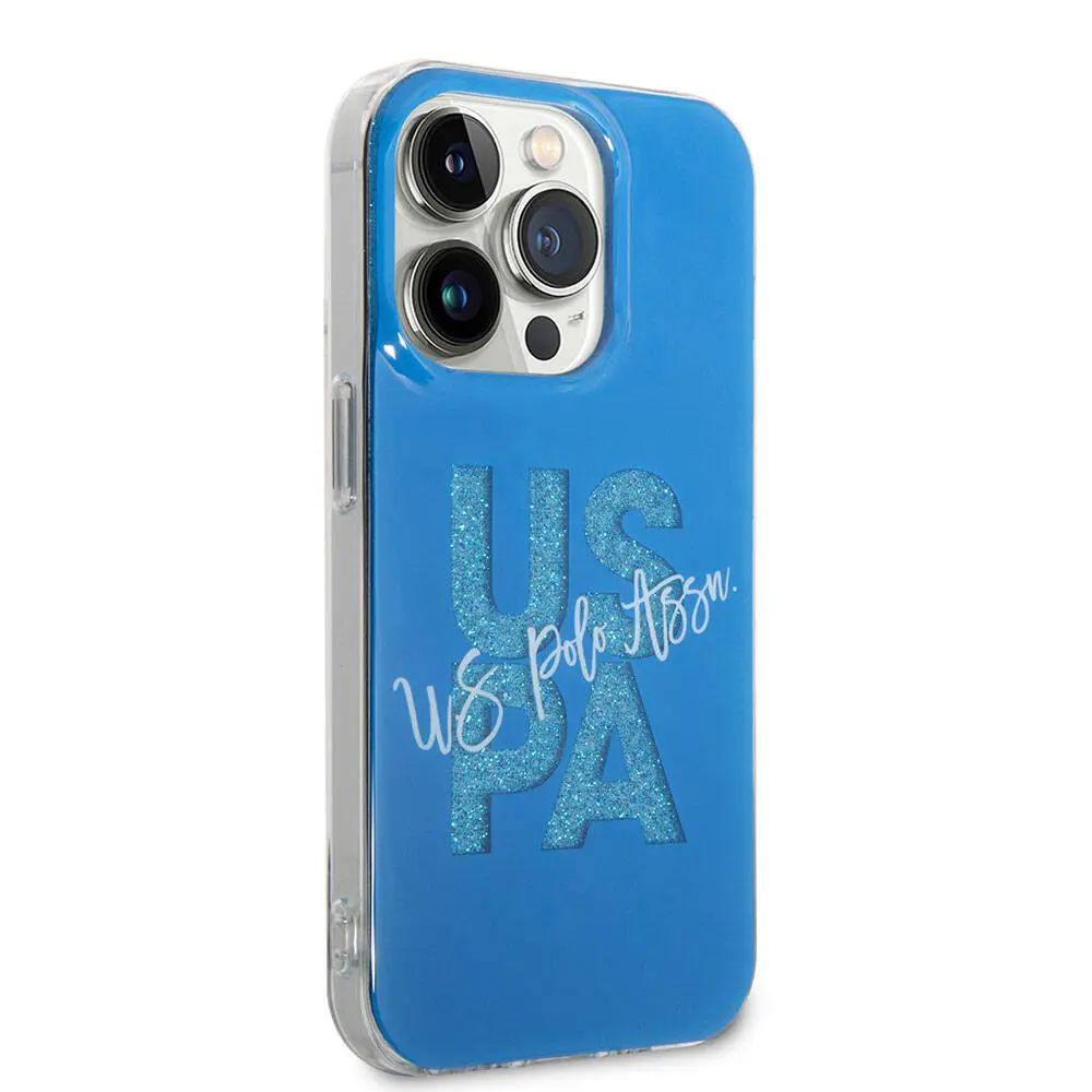 iPhone 15 Pro Simli Parlak Alfabe Tasarım Kılıf - U.S. Polo Assn.