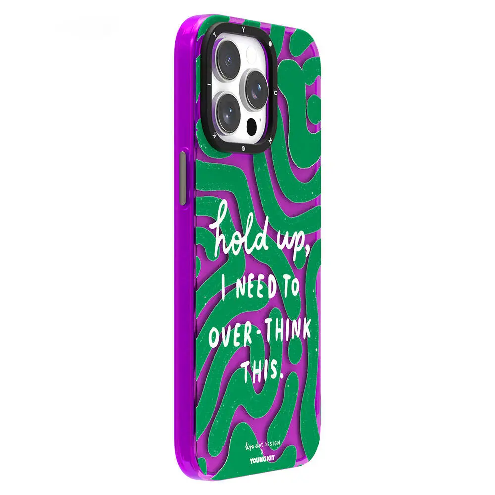 iPhone 15 Pro Yazı Desenli Kılıf - Youngkit Mindfulness Serisi