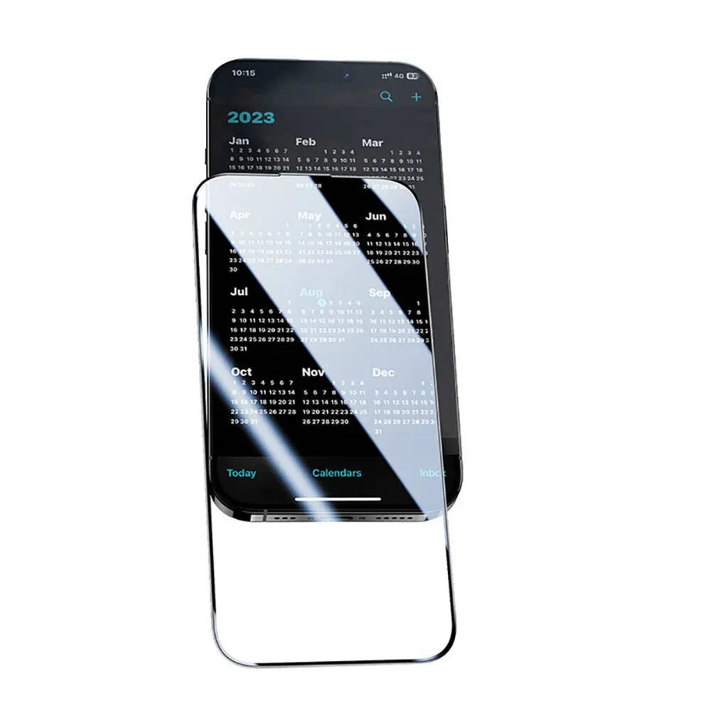 iPhone 15 Pro Gizlilik Ekran Koruyucu 10'lu Paket - Benks Privacy Air Shield