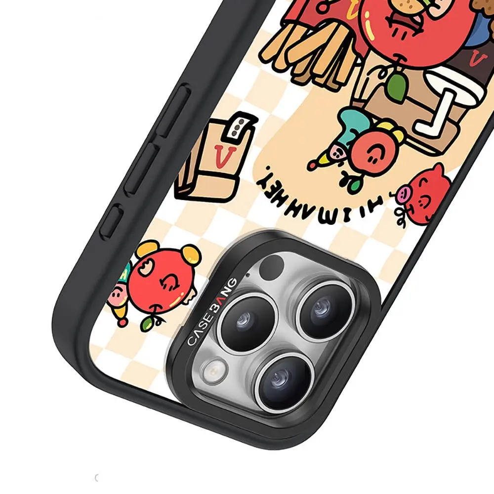 Apple iPhone 15 Pro Max M-safe Şarj Özellikli Casebang Ahhey Serisi Arka Panel