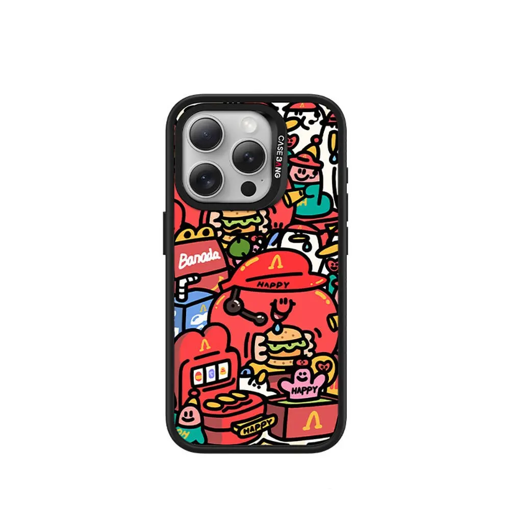 Apple iPhone 15 Pro Max M-safe Şarj Özellikli Casebang Ahhey Serisi Arka Panel