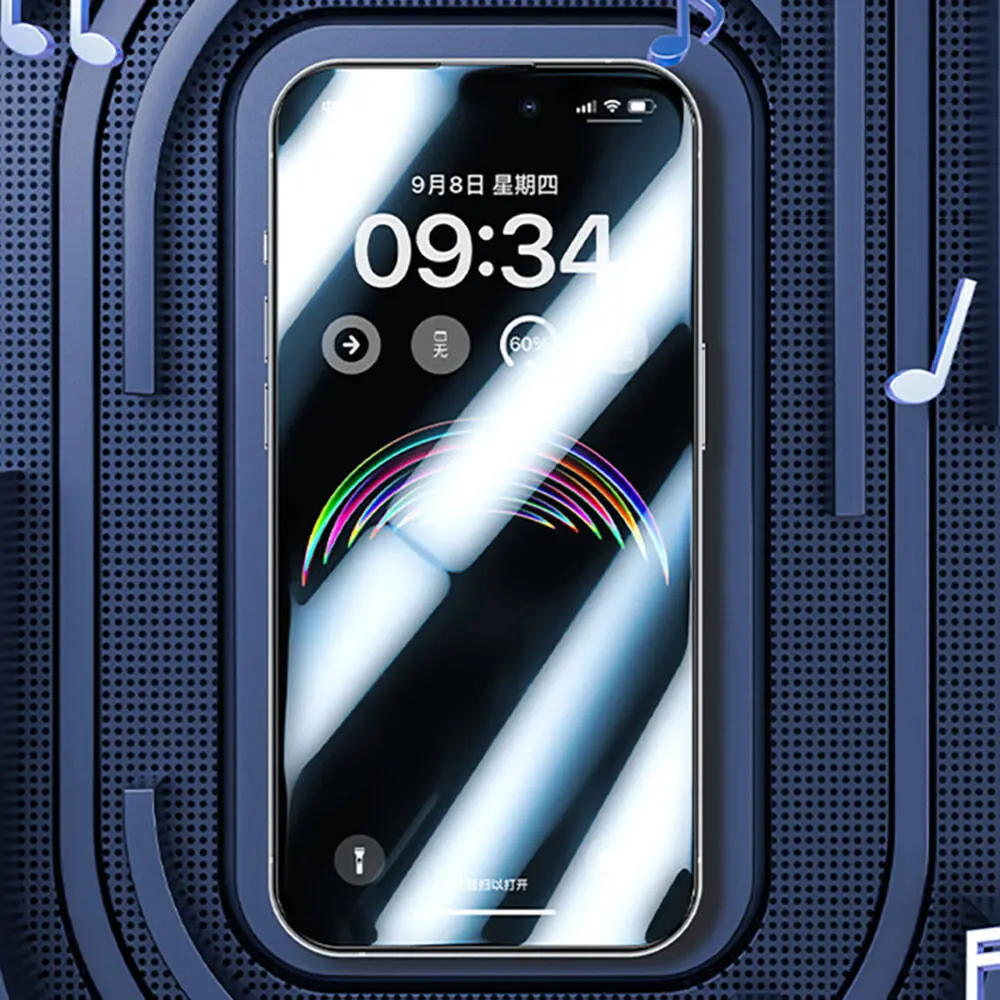 iPhone 15 Pro Max Gaming Ekran Koruyucu, Toz Önleyici Cam - Benks