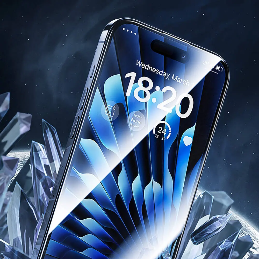 iPhone 15 Pro Max Temperli Cam Ekran Koruyucu - Benks Glass Warrior HD