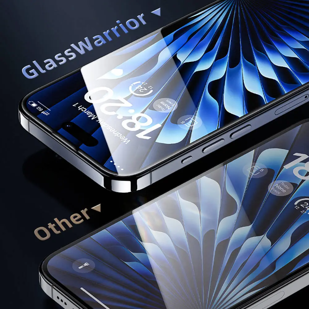 iPhone 15 Pro Max Temperli Cam Ekran Koruyucu - Benks Glass Warrior HD