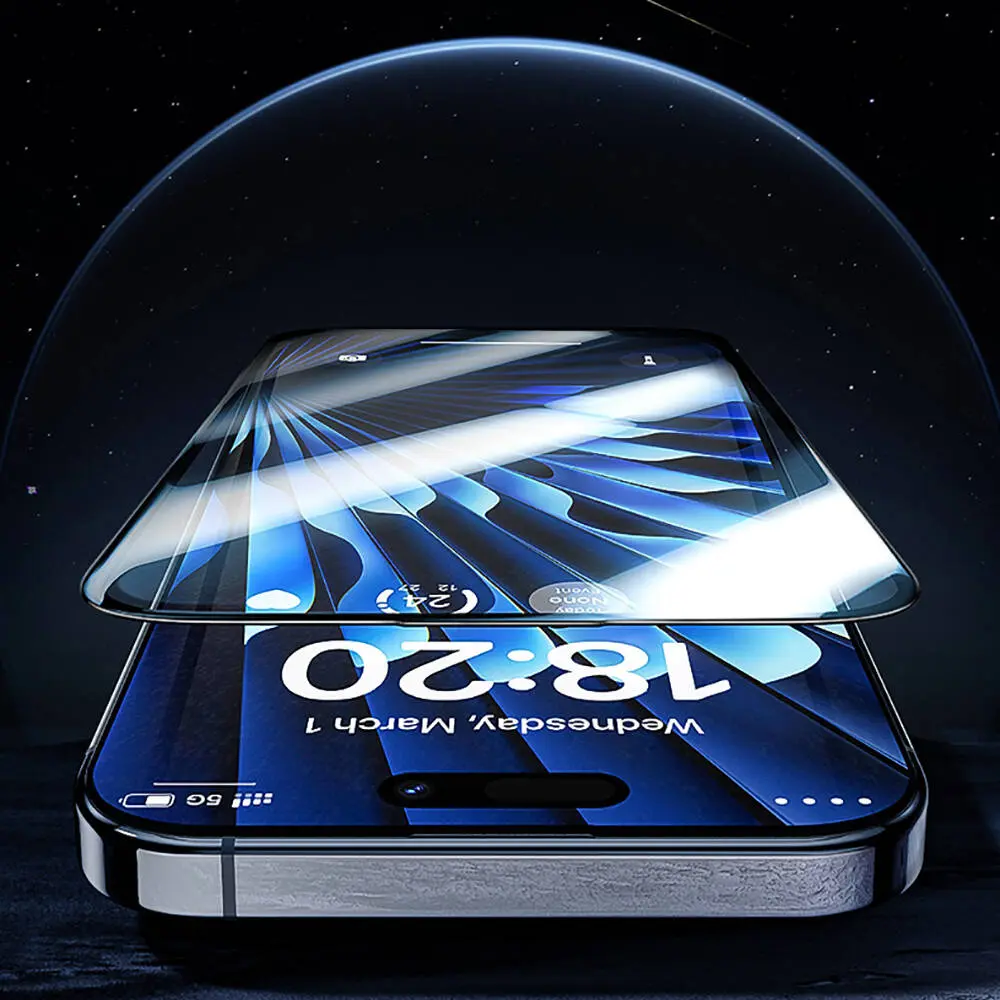iPhone 15 Pro Max Temperli Cam Ekran Koruyucu - Benks Glass Warrior HD