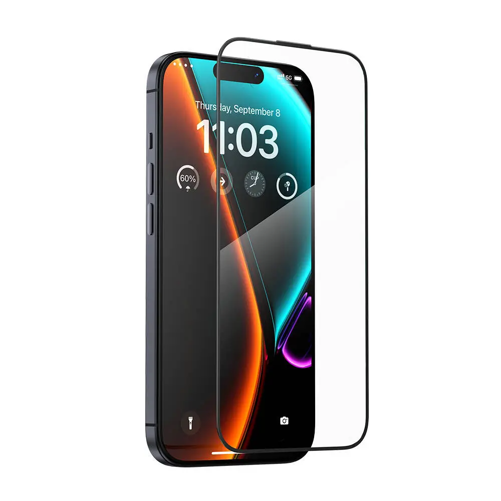 iPhone 15 Pro Max Temperli Cam Ekran Koruyucu - Benks Glass Warrior HD