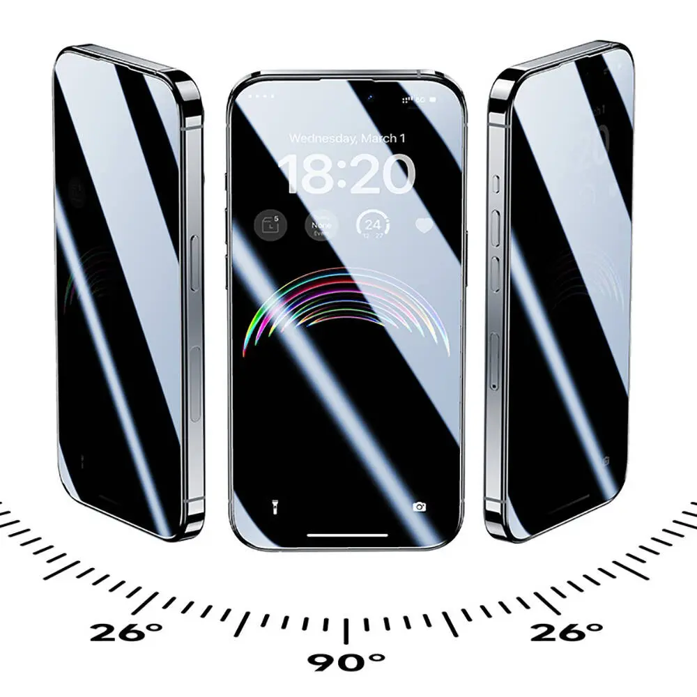 iPhone 15 Pro Max Gizlilik Ekran Koruyucu 10'lu Paket - Benks Privacy Air Shield