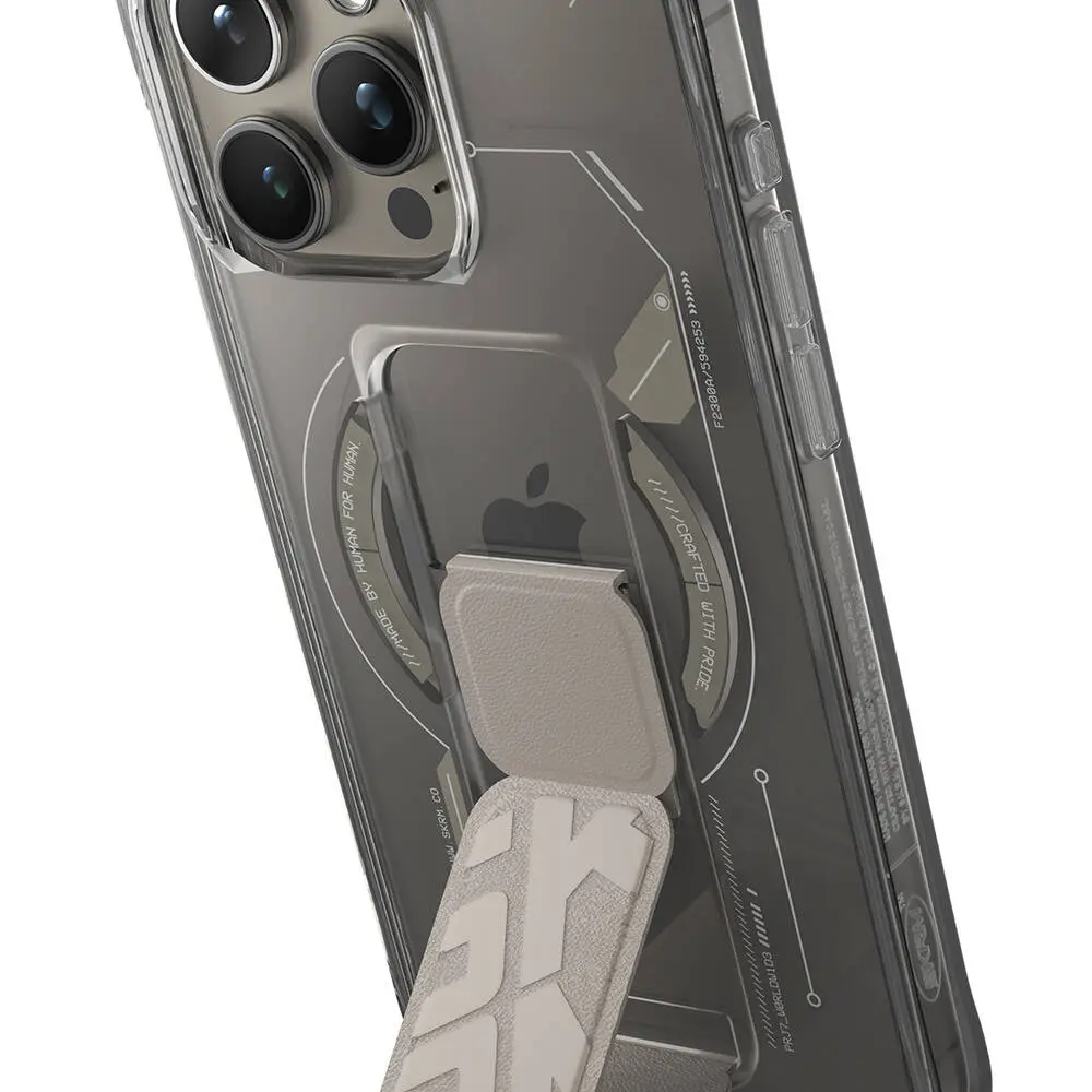 iPhone 15 Pro Max MagSafe Uyumlu Standlı Kılıf - Skinarma Helio