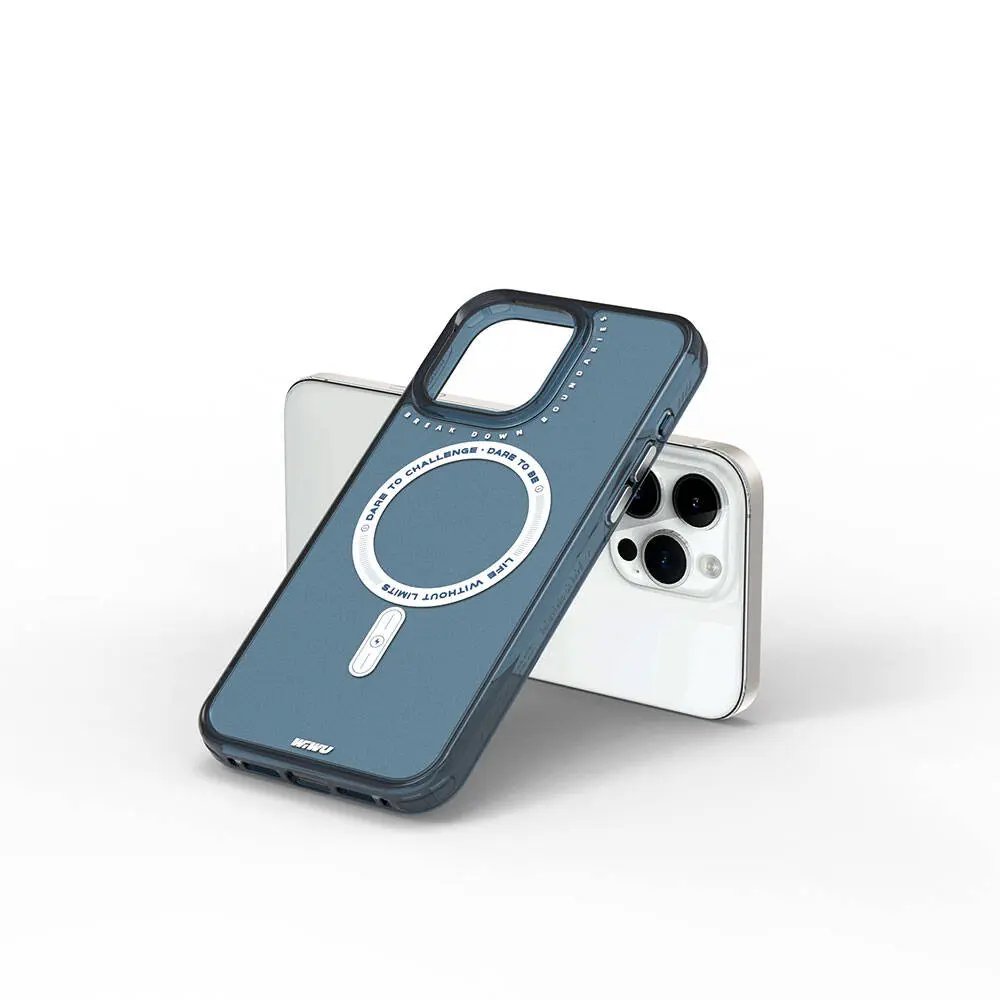 iPhone 15 Pro Max MagSafe Uyumlu Şeffaf Kılıf - Wiwu Basic Color J