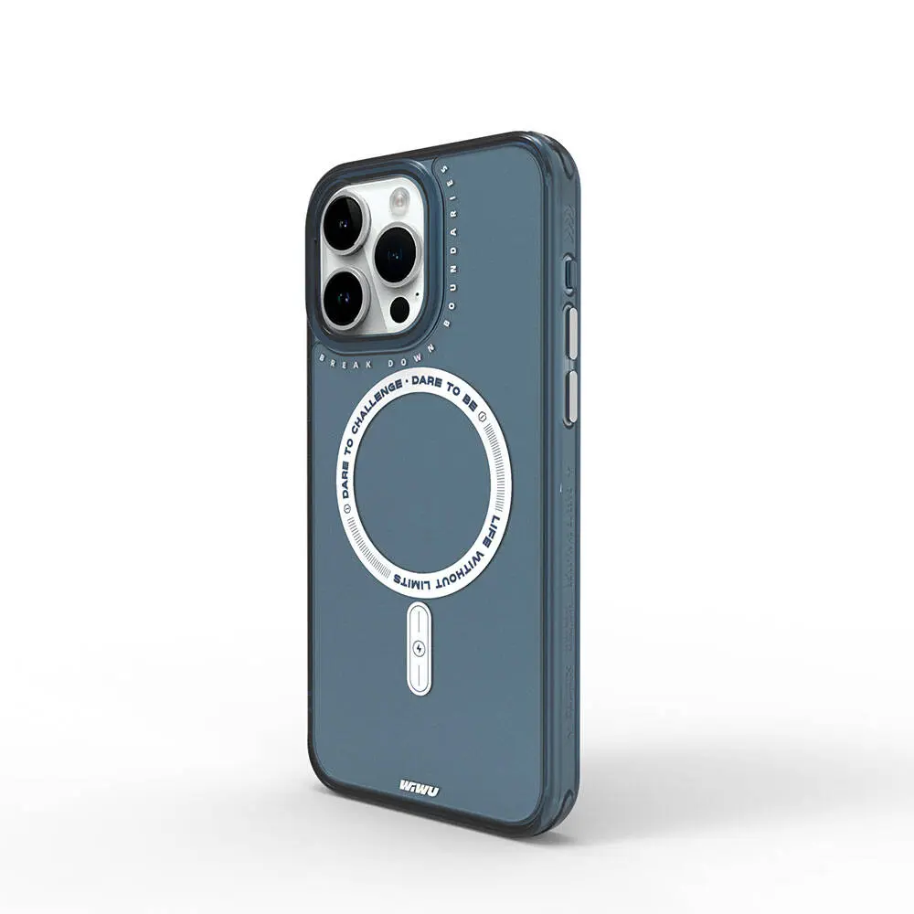 iPhone 15 Pro Max MagSafe Uyumlu Şeffaf Kılıf - Wiwu Basic Color J
