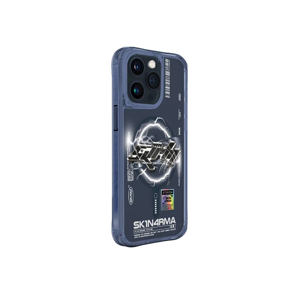 iPhone 15 Pro Max MagSafe Uyumlu Yazı Desenli Kılıf - Skinarma Bolt