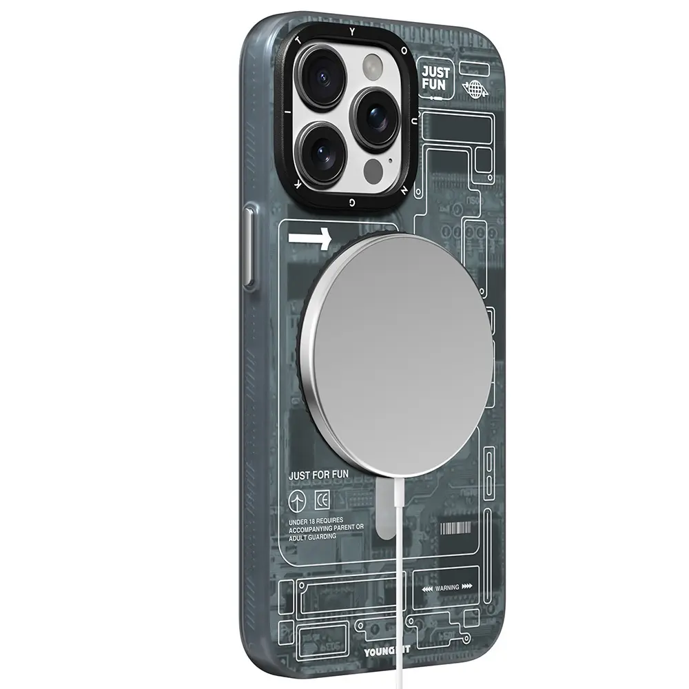 iPhone 15 Pro Max MagSafe Uyumlu 360° Standlı Kılıf - Youngkit Technology